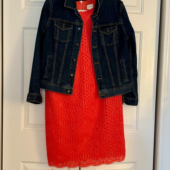 Gorgeous coral lace dress - Picture 3 of 11